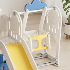 Bellemave® 11 in 1 Toddler Playset with Slid ,Basketball Hoop and Extra Long Aisle, Climbing and Strong swing - Bellemave