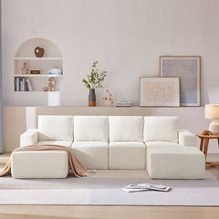Bellemave® 110" Luxury Chenille U Shaped Sectional Sofa - Bellemave
