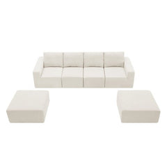 Bellemave® 110" Luxury Chenille U Shaped Sectional Sofa - Bellemave