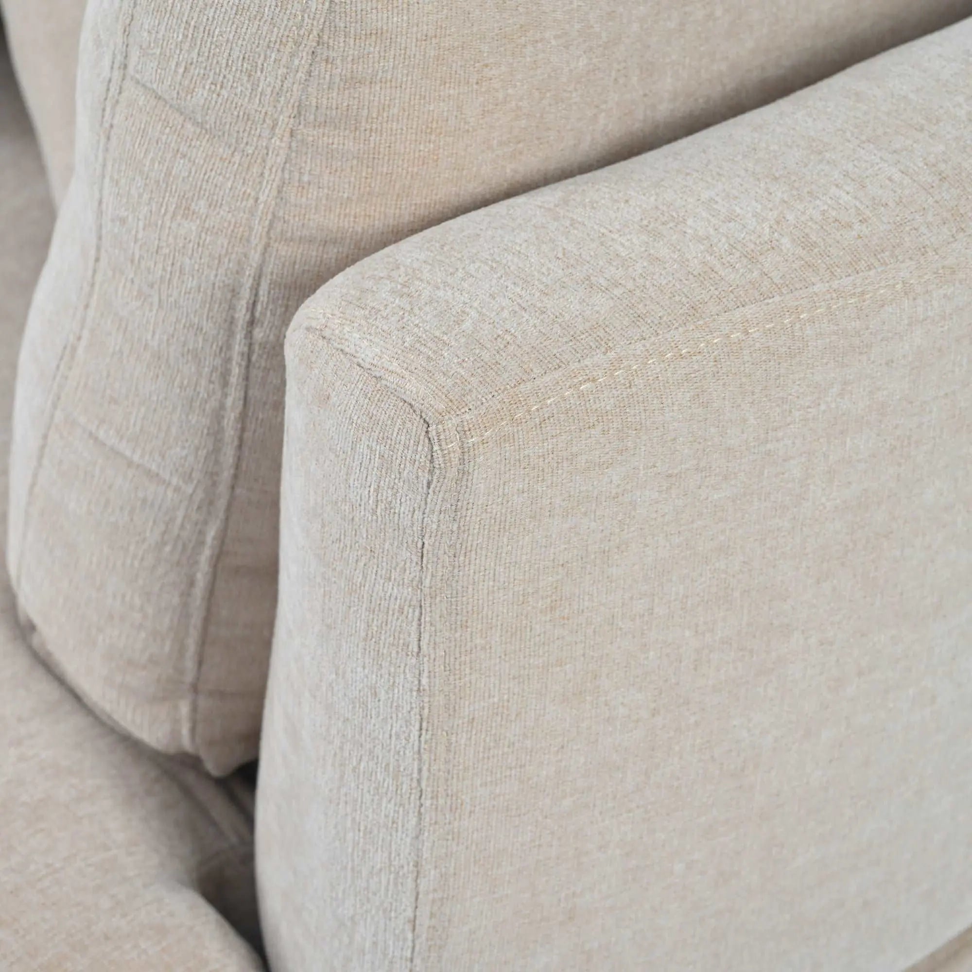 Bellemave® 111.4" Three Indoor Cushioned Combination Sofas with Three Pillows and Curved Seat - Bellemave