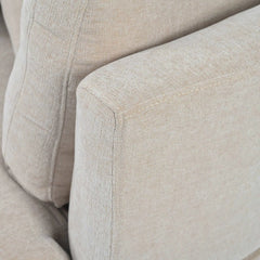 Bellemave® 111.4" Three Indoor Cushioned Combination Sofas with Three Pillows and Curved Seat - Bellemave