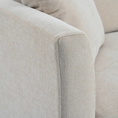 Bellemave® 111.4" Three Indoor Cushioned Combination Sofas with Three Pillows and Curved Seat - Bellemave