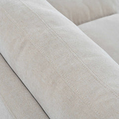 Bellemave® 111.4" Three Indoor Cushioned Combination Sofas with Three Pillows and Curved Seat - Bellemave