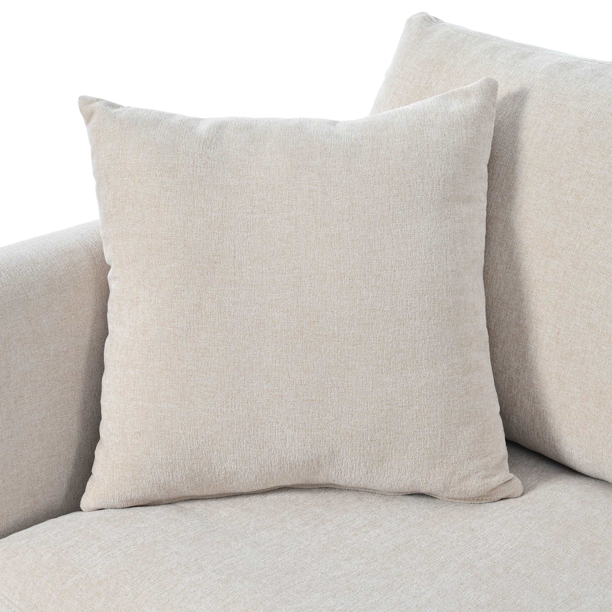 Bellemave® 111.4" Three Indoor Cushioned Combination Sofas with Three Pillows and Curved Seat - Bellemave