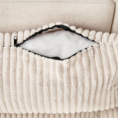 Bellemave® 111.8" Sectional Sofa Pull - Out Sofa Bed with Large Storage Space, Two USB Ports and Two Cup Holders - Bellemave