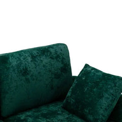 Bellemave® 114" U - Shape Sectional Sofa, Mid Century Modern Couch with Chaise and Ottoman - Bellemave