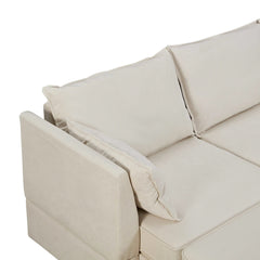 Bellemave® 115.1" Modern Large U - Shape Modular Sectional Sofa, Convertible Sofa Bed with Reversible Chaise - Bellemave