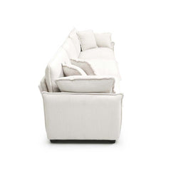 Bellemave® 115.34" Modern 3 - Seater Sectional Sofa with 2 Arm Pillows and 3 Throw Pillows - Bellemave