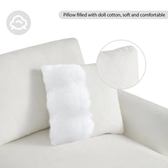 Bellemave® 119" L - Shaped Modern Chenille Oversized Sectional Sofa with 2 Free pillows - Bellemave