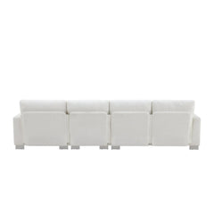 Bellemave® 119" L - Shaped Modern Chenille Oversized Sectional Sofa with 2 Free pillows - Bellemave