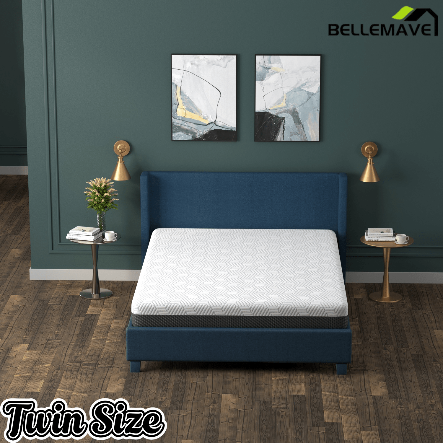 Bellemave® 12 Inch California King Soft Mattress With Cooling Cover - Bellemave