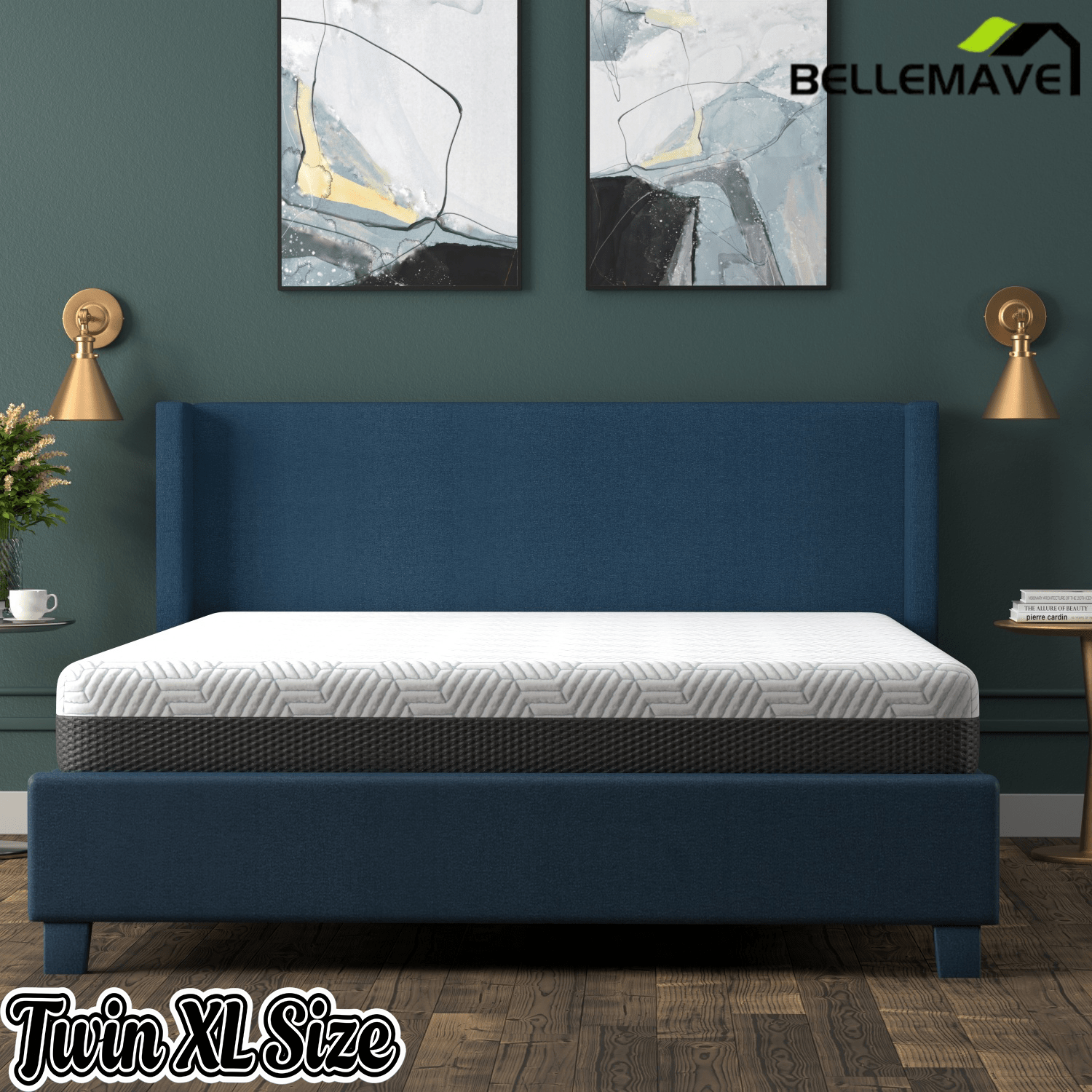 Bellemave® 12 Inch California King Soft Mattress With Cooling Cover - Bellemave