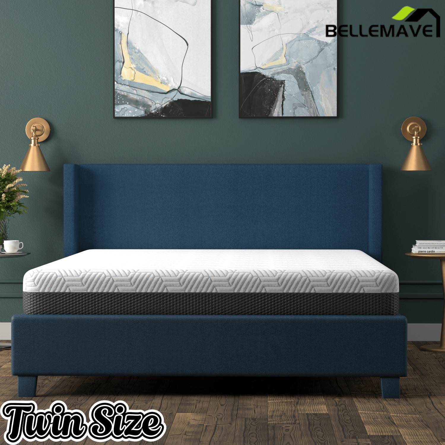 Bellemave® 12 Inch California King Soft Mattress With Cooling Cover - Bellemave