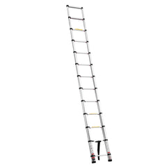 Bellemave® 12.5ft Telescoping Ladder, Aluminum Lightweight Multi - Purpose Collapsible Extension, One - Touch Retraction Ladder, for Home, Outdoor Work & Loft - Bellemave