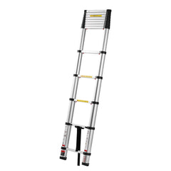 Bellemave® 12.5ft Telescoping Ladder, Aluminum Lightweight Multi - Purpose Collapsible Extension, One - Touch Retraction Ladder, for Home, Outdoor Work & Loft - Bellemave
