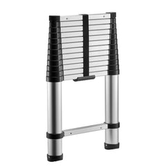 Bellemave® 12.5ft Telescoping Ladder, Aluminum Lightweight Multi - Purpose Collapsible Extension, One - Touch Retraction Ladder, for Home, Outdoor Work & Loft - Bellemave