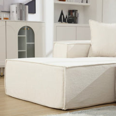 Bellemave® 129.5" L - shaped Modular Combination Sofa Set with 3 Pillows - Bellemave