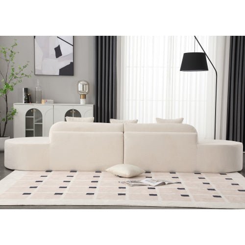 Bellemave® 130.5" Modern Curved Combination Sofa with 3 Pillows - Bellemave