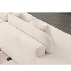 Bellemave® 130.5" Modern Curved Combination Sofa with 3 Pillows - Bellemave