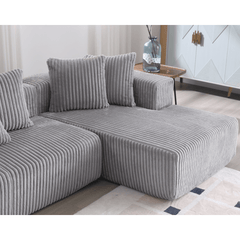 Bellemave® 131" U - shaped Modular Sectional Couch with 8 Pillows - Bellemave