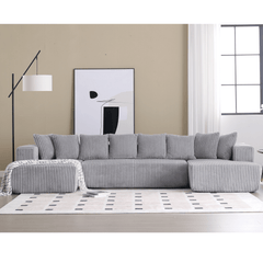 Bellemave® 131" U - shaped Modular Sectional Couch with 8 Pillows - Bellemave