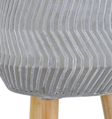 Bellemave® 14.6x14.6x28" Cement and Wood Plant Stand, Indoor Outdoor Plant Holder - Bellemave