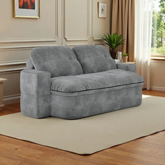 Bellemave® 2 - in - 1 Convertible Modular Sofa Bed with Memory Foam Mattress - No Assembly Required - Bellemave