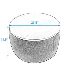 Bellemave® 2 in 1 Modern Round Storage Ottoman - Bellemave
