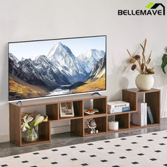 Bellemave® 2 Pieces Cube TV Stand,Free Combination Gaming Entertainment Center Media Stand,Open Storage Bookcase Shelf for Living Room,2 Shelf Bookcase L-Shaped TV Console Stand - Bellemave