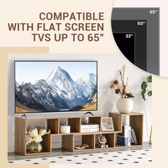 Bellemave® 2 Pieces Cube TV Stand,Free Combination Gaming Entertainment Center Media Stand,Open Storage Bookcase Shelf for Living Room,2 Shelf Bookcase L-Shaped TV Console Stand - Bellemave