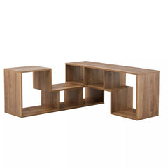 Bellemave® 2 Pieces Cube TV Stand,Free Combination Gaming Entertainment Center Media Stand,Open Storage Bookcase Shelf for Living Room,2 Shelf Bookcase L-Shaped TV Console Stand - Bellemave