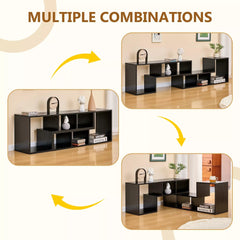 Bellemave® 2 Pieces Cube TV Stand,Free Combination Gaming Entertainment Center Media Stand,Open Storage Bookcase Shelf for Living Room,2 Shelf Bookcase L-Shaped TV Console Stand - Bellemave