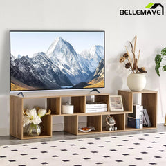 Bellemave® 2 Pieces Cube TV Stand,Free Combination Gaming Entertainment Center Media Stand,Open Storage Bookcase Shelf for Living Room,2 Shelf Bookcase L-Shaped TV Console Stand - Bellemave