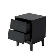 Bellemave® 2 - Set Nightstands Features Vintage - style and Bevel Design - Bellemave
