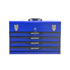 Bellemave® 20 - inch Steel Portable Tool Box With Drawers - Tool Storage Box Organizer With Metal Lock Closure Device - Powder - coated Tool Storage Cabinet - Bellemave