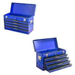Bellemave® 20 - inch Steel Portable Tool Box With Drawers - Tool Storage Box Organizer With Metal Lock Closure Device - Powder - coated Tool Storage Cabinet - Bellemave