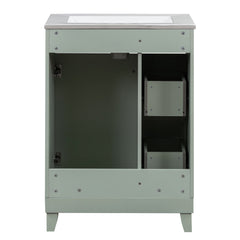 Bellemave® 24'' Bathroom Vanity Cabinet with Ceramic Sink, 2 Drawers, 1 Door - Bellemave