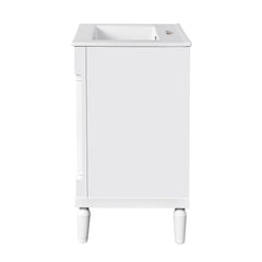 Bellemave® 24" Bathroom Vanity with Sink, Powder Room Small Bathroom Vanity with 2 - Door Cabinet, Solid Wood Frame Bathroom Storage Cabinet - Bellemave