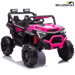 Bellemave® 24V 400W Electric Ride - On UTV for Kids 3 - 8 | Remote Control, Bluetooth, LED – Blue - Bellemave