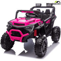 Bellemave® 24V 400W Electric Ride - On UTV for Kids 3 - 8 | Remote Control, Bluetooth, LED – Blue - Bellemave