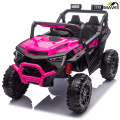 Bellemave® 24V 400W Electric Ride - On UTV for Kids 3 - 8 | Remote Control, Bluetooth, LED – Blue - Bellemave