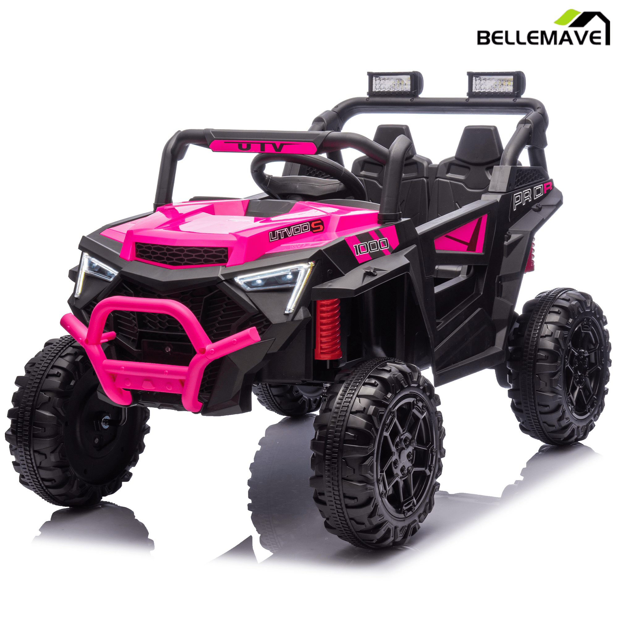 Bellemave® 24V 400W Electric Ride - On UTV for Kids 3 - 8 | Remote Control, Bluetooth, LED – Blue - Bellemave