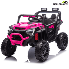 Bellemave® 24V 400W Electric Ride - On UTV for Kids 3 - 8 | Remote Control, Bluetooth, LED – Blue - Bellemave