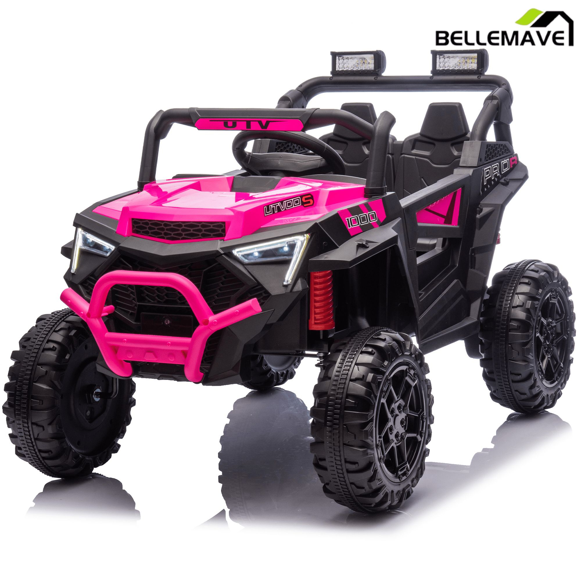 Bellemave® 24V 400W Electric Ride - On UTV for Kids 3 - 8 | Remote Control, Bluetooth, LED – Blue - Bellemave