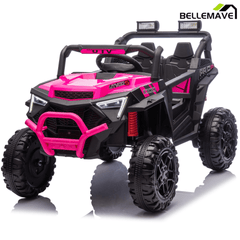 Bellemave® 24V 400W Electric Ride - On UTV for Kids 3 - 8 | Remote Control, Bluetooth, LED – Blue - Bellemave