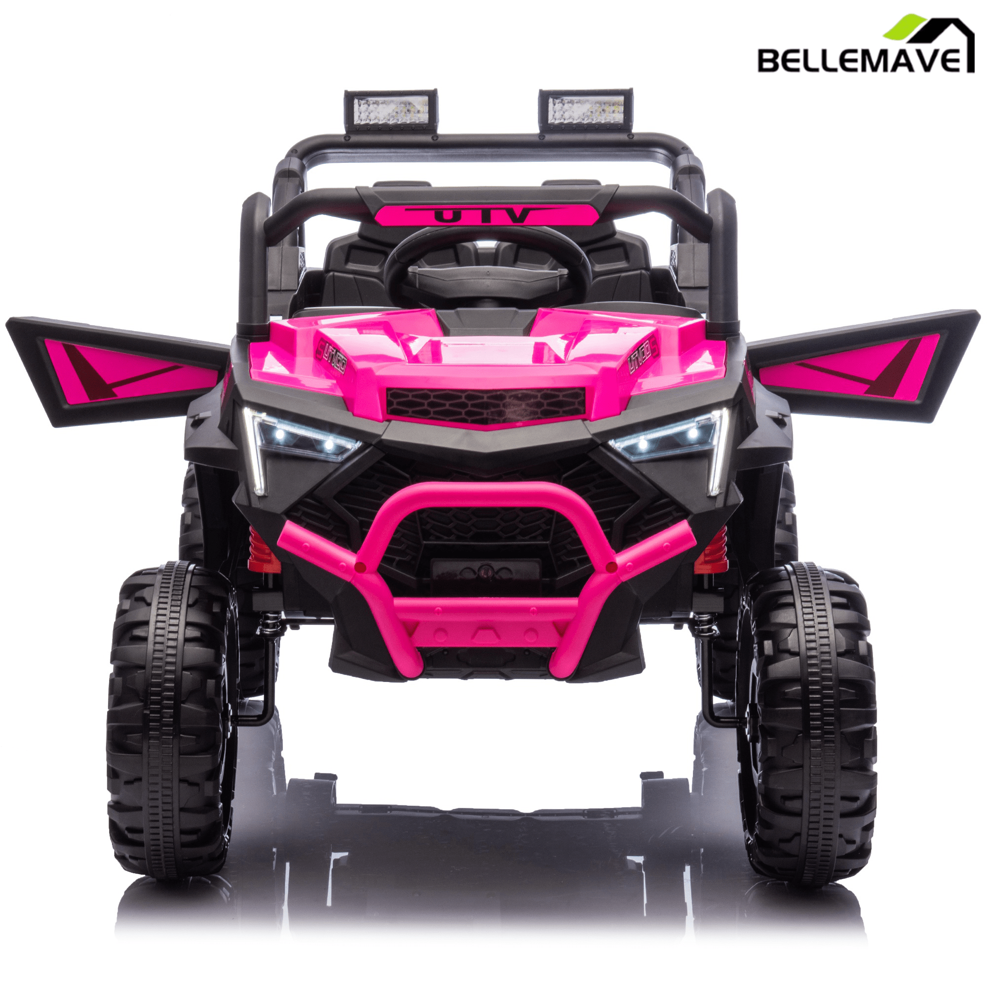 Bellemave® 24V 400W Electric Ride - On UTV for Kids 3 - 8 | Remote Control, Bluetooth, LED – Blue - Bellemave