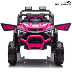 Bellemave® 24V 400W Electric Ride - On UTV for Kids 3 - 8 | Remote Control, Bluetooth, LED – Blue - Bellemave