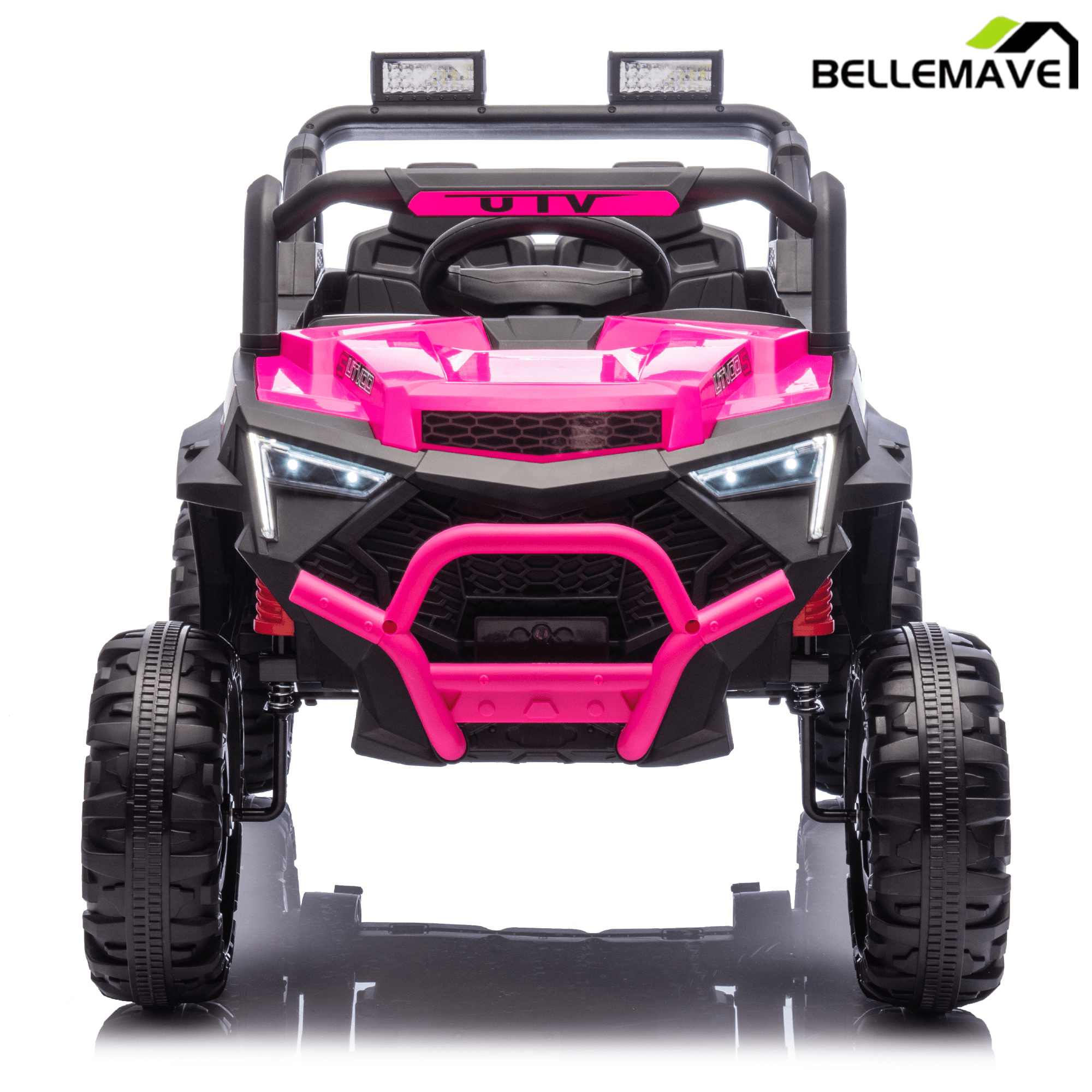 Bellemave® 24V 400W Electric Ride - On UTV for Kids 3 - 8 | Remote Control, Bluetooth, LED – Blue - Bellemave