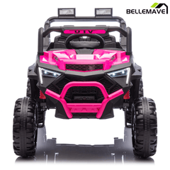 Bellemave® 24V 400W Electric Ride - On UTV for Kids 3 - 8 | Remote Control, Bluetooth, LED – Blue - Bellemave