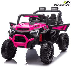 Bellemave® 24V 400W Electric Ride - On UTV for Kids 3 - 8 | Remote Control, Bluetooth, LED – Blue - Bellemave